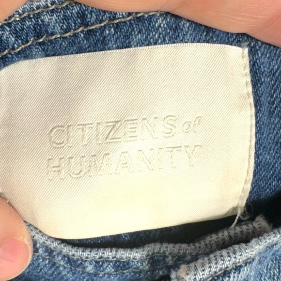 Citizens of Humanity Noelle Ultra High-Rise Belted Cargo Jeans, Medium Wash, 27 - Picture 7 of 13